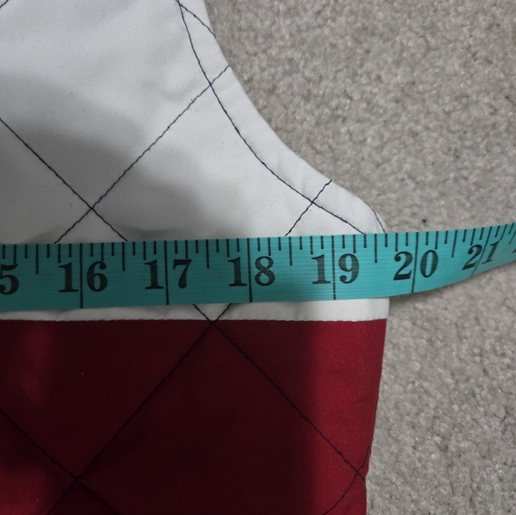 LISA CAMPIONE YACHTING navy/red/white quilted vest. Size 36/ large - Picture 10 of 11